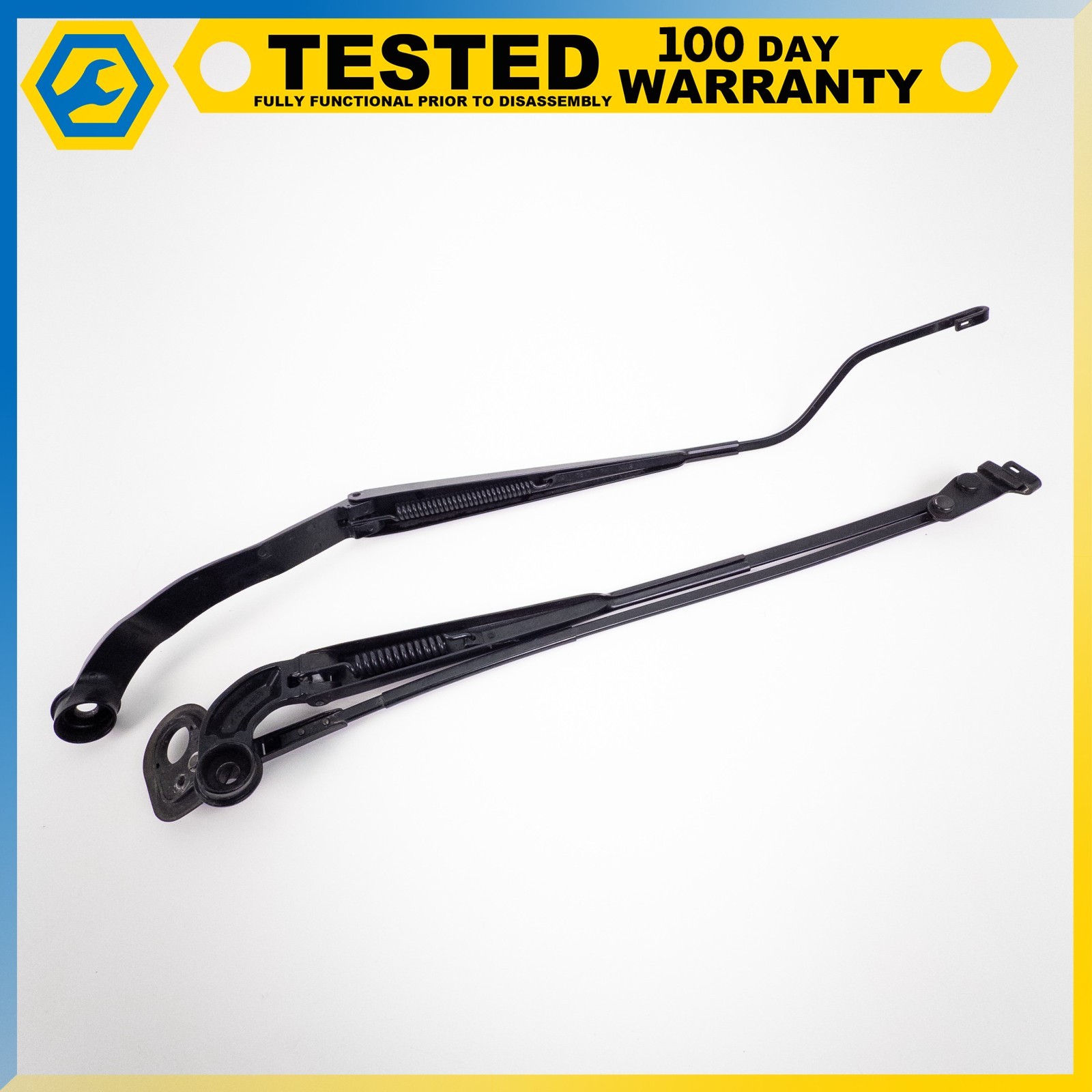 08-19 MASERATI GRANTURISMO FRONT WINDSCREEN WIPER ARM BLACK SET OEM