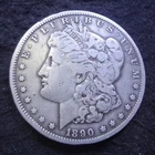 1890-CC Morgan Silver Dollar - Choice Fine F+ details from the Carson City mint