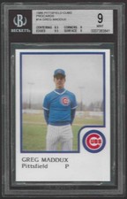 1986 Procards Pittsfield Greg Maddux #14 Rookie BGS 9 Hall of Famer's Best Card!