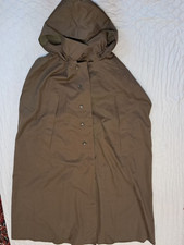 Military Russian Army Soviet Soldiers Cloak Tent Poncho Hooded Rain Coat USSR