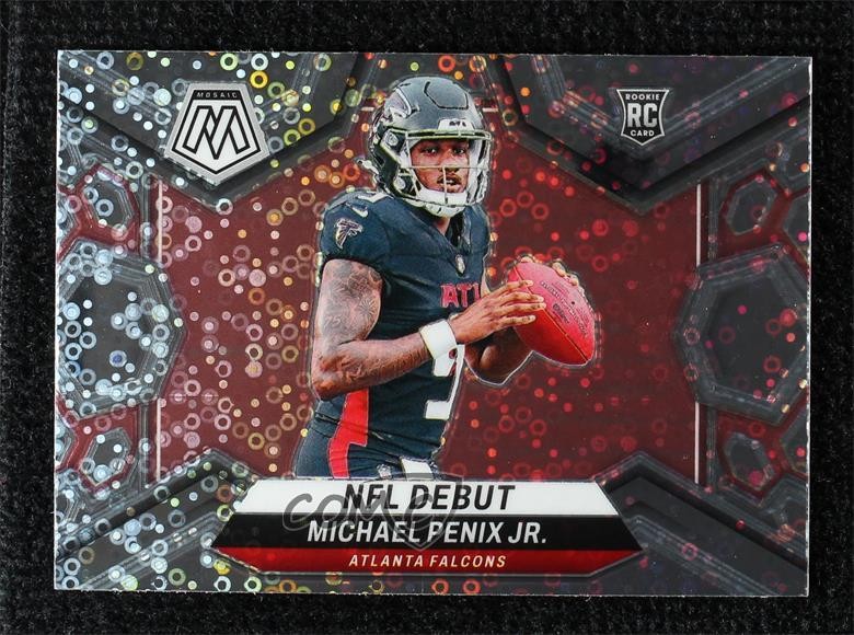 2024 Panini Mosaic NFL Debut No Huddle Silver Prizm Michael Penix Jr Rookie RC