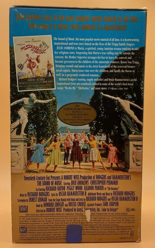 The Sound of Music VHS 1963, 1993 2 Tape Set *Buy 2 Get 1 Free* - Image 2 of 4
