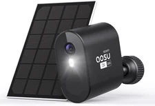 AOSU 2K Outdoor Camera – Solar Powered, Siren, Spotlight, Alexa Ready