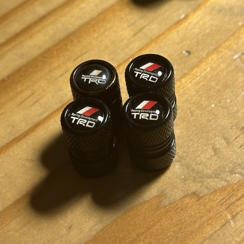 4 TRD Racing Development Tire Valve Stem Caps For Car, Truck Universal Fitting - Picture 3 of 3