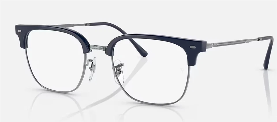 Gafas Ray-Ban RB 7216 8210 Azul sobre Gunmetal 49-20-145 Pequeñas Sin Estuche Foto 4 de 4