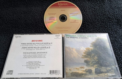 BRAHMS The String Sextets No.'s 1 & 2 cd Raphael Ensemble hyperion 1988