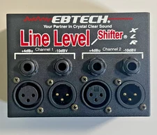 EBTECH  2-Channel Line Level Shifter  XLR