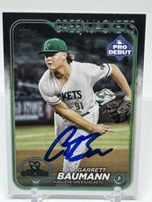 Garrett Baumann 2024 Pro Debut  PD-4 Atlanta Braves SIGNED