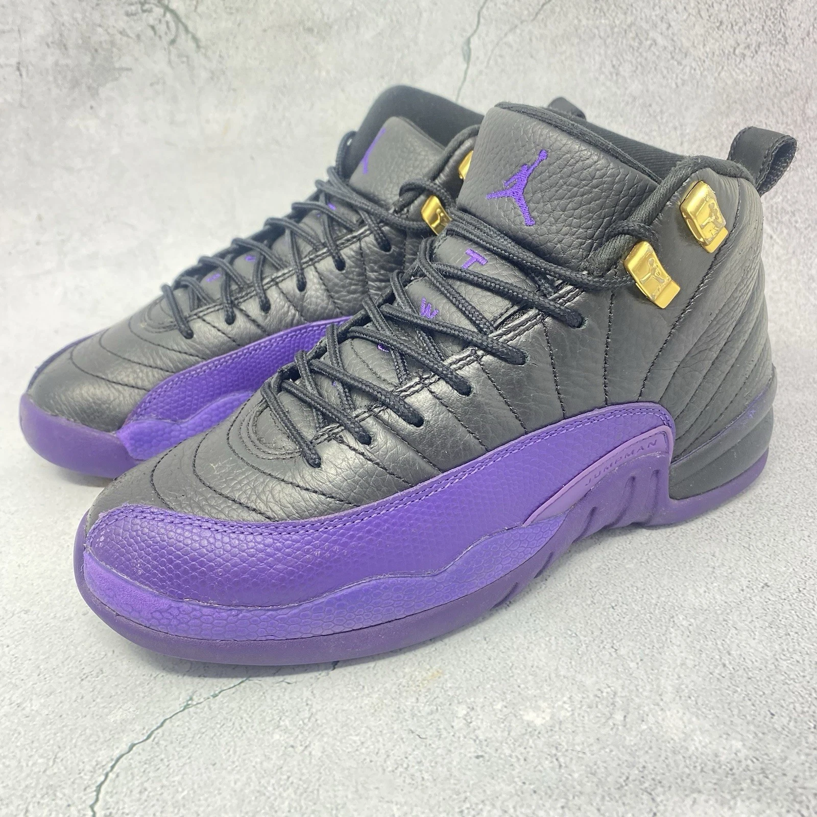 Nike Air Jordan 12 Retro Phoenix Suns Viola GS Ragazzo Ragazzo Taglia 4.5Y 153265 057