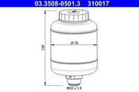 ATE AusgleichsbehäLter, BremsflüSsigkeit 03.3508-0501.3