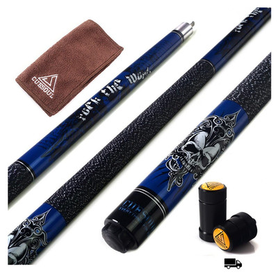 CUESOUL Rockin 57 Zoll 21 Unzen Maple Pool Cue Set mit Thread Protector Wave