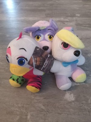 FNAF Lot 3 2016 Security Breach Glamrock Chica Roxanne Wolf Vanny Plush NWT