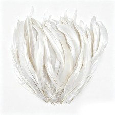 Fasanenfedern Set Natur Hahnenfedern 25-30cm DIY Basteln Deko Ostern Weihnachten
