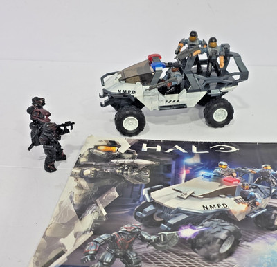 Halo Mega Bloks NMPD WARTHOG Walmart Exclusive CNH06 Complete