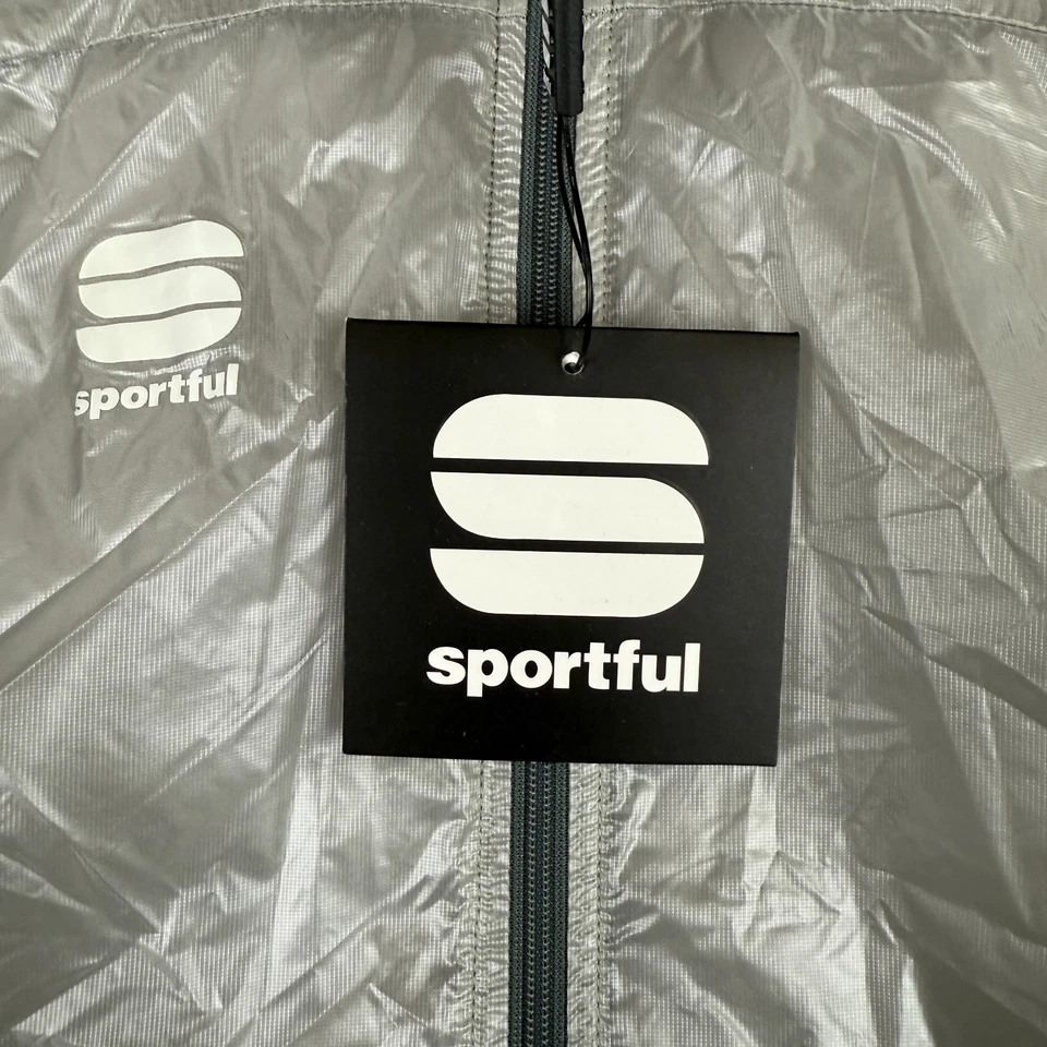 Sportful Vest Mens XL Hot Pack Ultra Grey Lightweight Compact Gilet NEW - Image 2 of 4