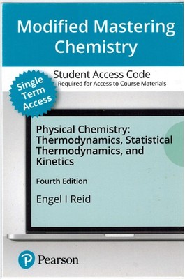 MASTERING CHEMISTRY Student ACCESS CODE for PHYSICAL CHEMISTRY 4th Edition
