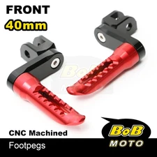 BOB 40mm Lower Rider Footpegs RED For Honda CBF500 04 05 06 07 08 09 10