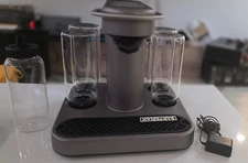 Bartesian 55300 Premium Cocktail Maker Machine Gray 5 Glass Bottles "WORKS"