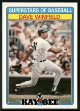 1987 Topps Kay-Bee Superstars of Baseball #33 Dave Winfield