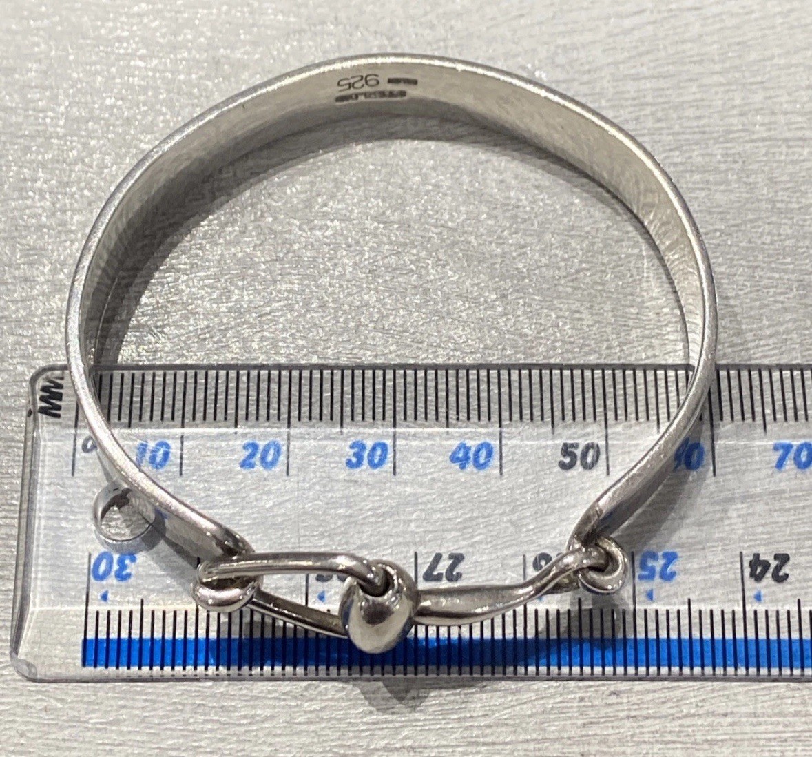 925 Sterling Silver Equestrian Snaffle Bit Horse … - image 6