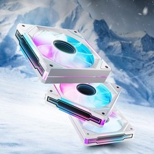 120mm Lüfter Set 3 Stück Weiß AMICI 5GT Reverse PC Gehäuse Ventilator