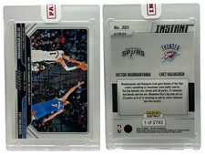 2023 Panini Instant #385 Victor Wembanyama/ Chet Holgren Rookie Card (RC)