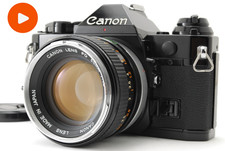     N MINT Canon AE-1 Program 35mm Film Camera Black  FD 50mm f/1.4 From JAPAN