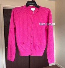 Free Assembly Women's and Women's Plus Cozy Yarn Welt Pocket Cable Cardigan,S