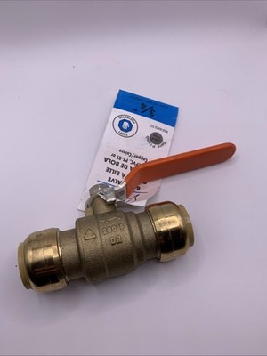 Sharkbite Brass Ball Valve Inline 3/4'',19F857