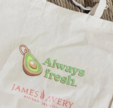 James Avery Avocado Charm HEB Tote 