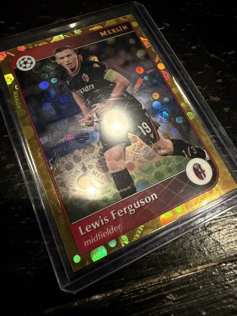 Lewis Ferguson 2024-25 Topps Merlin UEFA Gold Refractor /3 Bologna #186