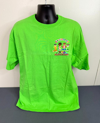 Fruit of The Loom Men's Kindergarten We Play To Learn T-Shirt Green XL NWOT