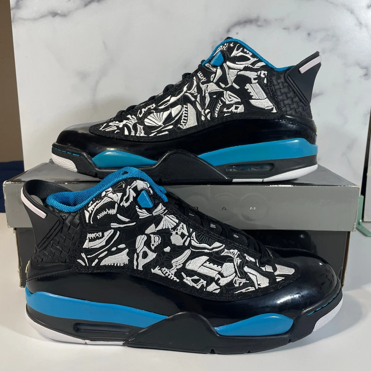 RARE. 2008 Nike Jordan Dub Zero Black Nike Air Jordan Dub Zero Triple Black Mens Size 8 Shoes  main image 3