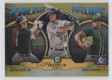 2019 Bowman Gold Refractor 41/50 Jesus Luzardo Skye Bolt Austin Beck 0q5r