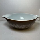 Vintage PYREX 444 Brown Woodland Large 4 qt Mixing Cinderella Bowl See Pics