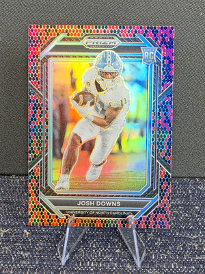 2023 Josh Downs Panini Prizm Draft Picks #139  Snakeskin Case Hit SSP