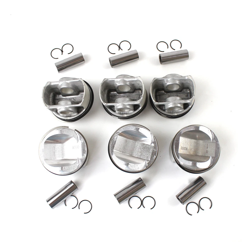 Juego de 6 pistones y anillos Φ84,51 mm para VW Touareg AUDI S4 S5 A6 A7 A8 Q5 Q7 3,0T Foto 3 de 4