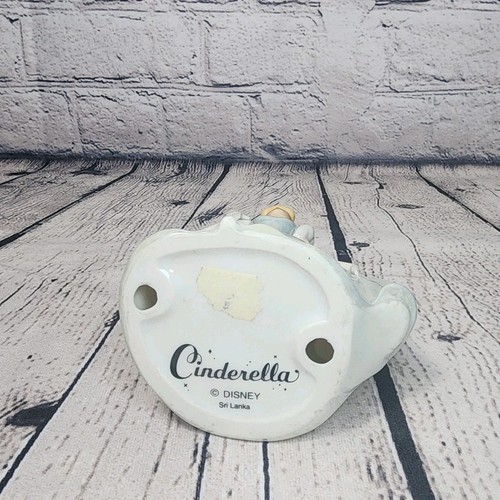 Figurina ceramica Disney Cenerentola vintage 6 in abito blu anni 90 - Foto 5 di 6