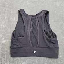 Lululemon Sports Bra Womens 8 Black High Neck...