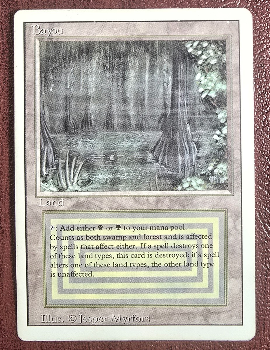 Bayou 【3ED】 Bayou - MtG Revised/3rd Ed. - Rare LP/MP 1994 (c2) | eBay