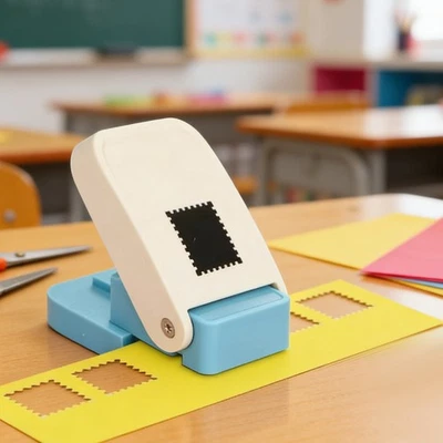 Square Hole Punch, Portable Stamp Punch for Scrapbooking, Plain Copy Paper, Card - Image 1 of 4