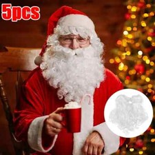 New Santa Claus Fake Beard White Moustache Christmas Party Cosplay Props 2025