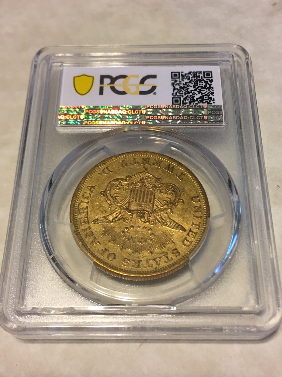 1852 XF45 PCGS $20 Gold Coin Liberty Double Eagle Sharp very good