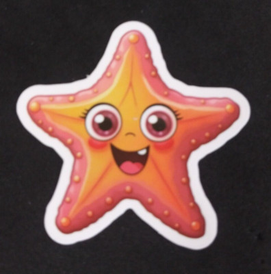 Bright Colorful Fun & Happy Star Sticker 2