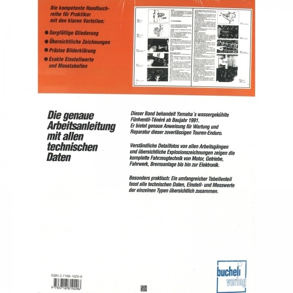 Thumbnail - Yamaha Xtz 660 Tenere (1991-1999) Reparaturanleitung Bucheli Verlag