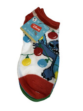 disney 3 pairs womens no show ankle socks size 4-10 stitch