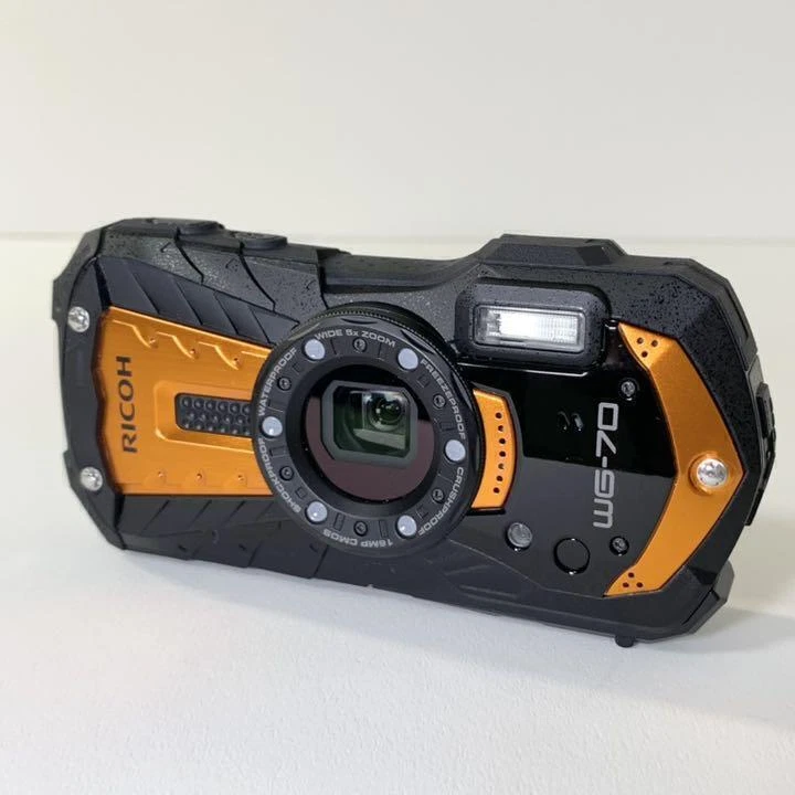 RICOH WG-70 Orange Digital Camera 14m Waterproof 1.6m Shockproof