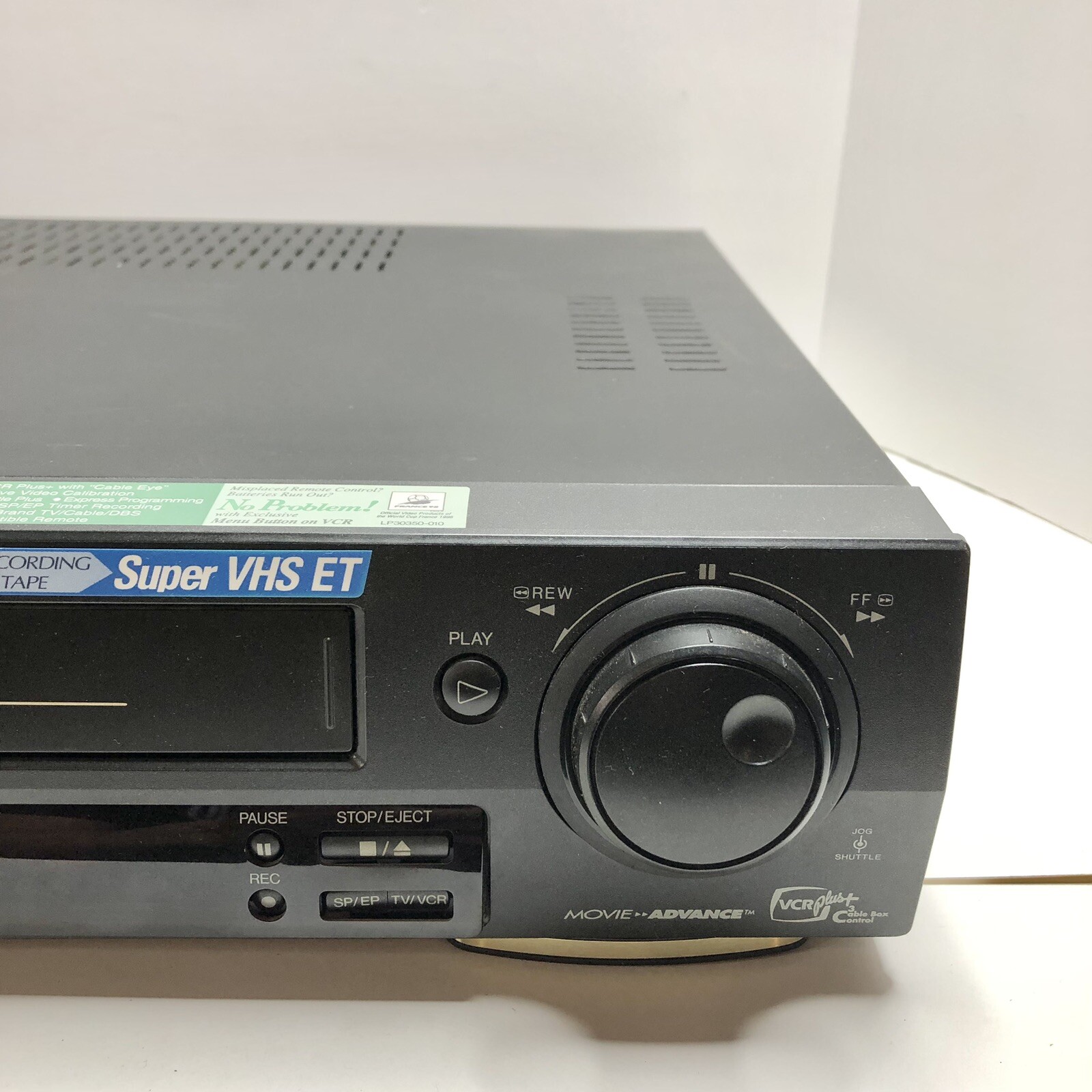 JVC HRS3500U Super VHS ET VCR Will Not Power On PARTS/REPAIR ONLY