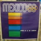 Genuine Mexico 1968 Olympic Games Poster Lance Wyman  35.50" x 35.50" HTF  #5