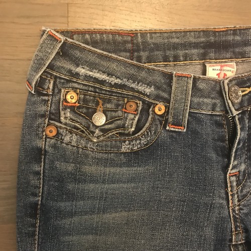 True Religion Billy Distressed Stretch Denim Jeans RN#112790 Woman’s Size 27 - Picture 6 of 12